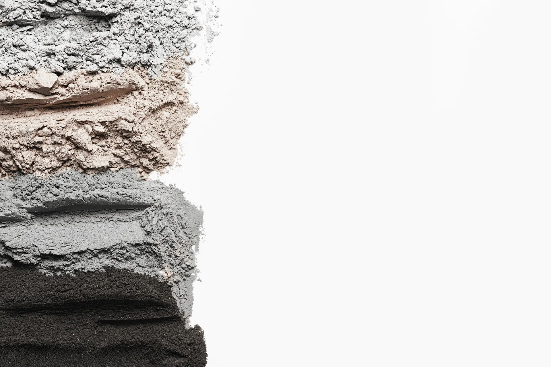 Top View Clay Powder With Copy Space